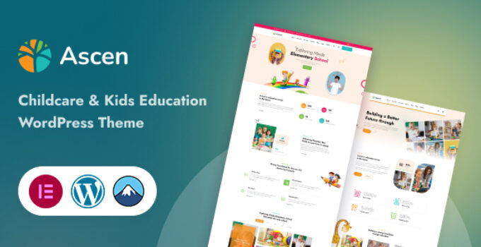 Ascen - Childcare & Kids Education WordPress Theme