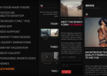 BRAVE - A dark, clean, fully responsive WP theme