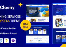 Cleeny – Cleaning Services & Repair Company WordPress Theme