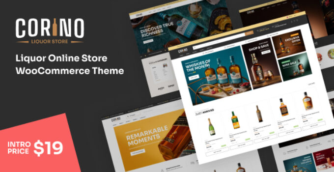 Corino - Liquor Online Store WooCommerce Theme