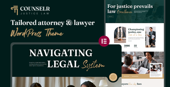 Counselr - Attorney & Lawyer WordPress Theme