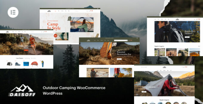 Daisoff – Outdoor Camping WooCommerce WordPress Theme
