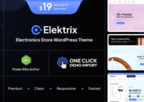 Elektrix - Elementor Electronics WooCommerce Theme