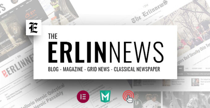 Erlinews – Modern and Classical Newspaper Theme