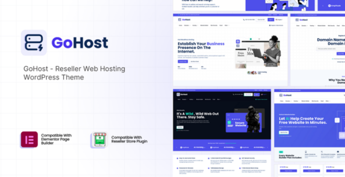GoHost - Reseller Web Hosting WordPress Theme