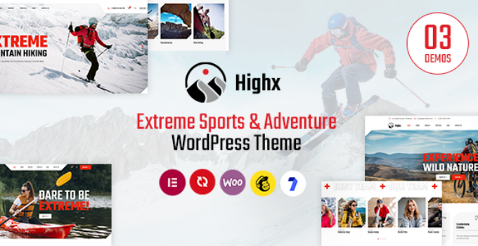 Highx - Extreme Sports and Adventure WordPress Theme
