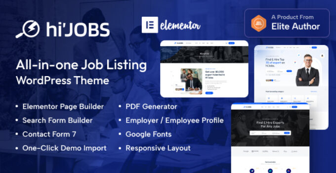 HiJobs - Job Listing WordPress Theme