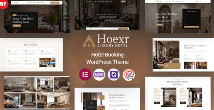 Hoexr - Hotel Booking WordPress Theme