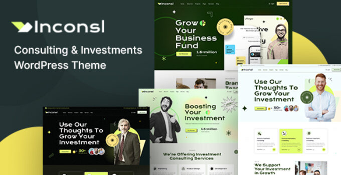 Iconsl - Investment Consulting WordPress Theme