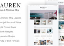 Lauren - Clean & Minimal Blog WordPress Theme