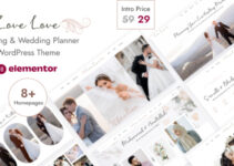 Lovelove - Wedding & Planner WordPress Theme