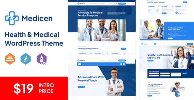 Medicen - Health & Medical WordPress Theme