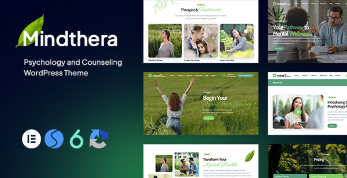 Mindthera - Psychology and Counseling WordPress Theme