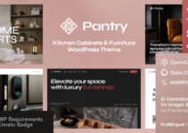 Pantry — Kitchen Cabinets & Furniture WordPress Theme