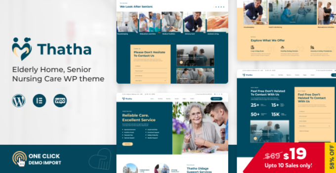 Thatha - Elderly Home & Senior Nursing Care WordPress Theme