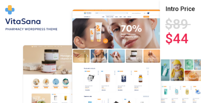VitaSana - Pharmacy & Medical Store WordPress Theme