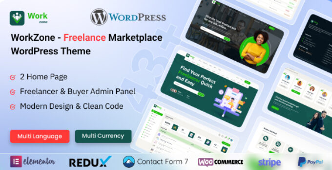 WorkZone – Freelance Marketplace WordPress Theme