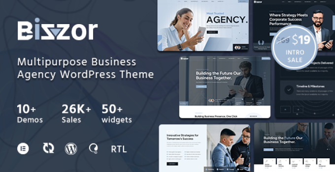 Bizzor - Multipurpose Business Agency WordPress Theme