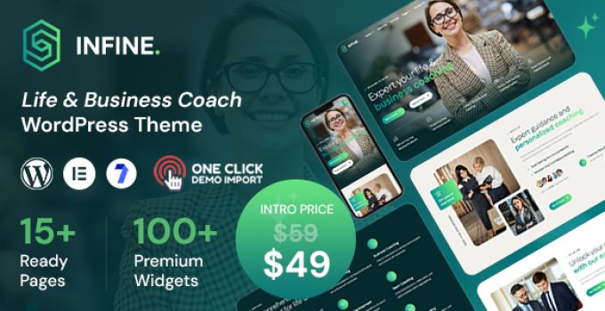 Infine - Life Coach and Business Coach WordPress Theme