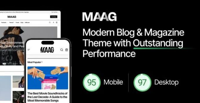 Maag - Modern Blog & Magazine Theme with Outstanding Performance