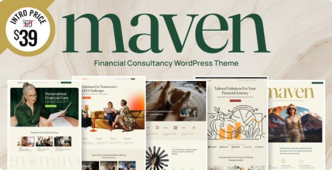 Maven - Consulting & Career Coaching WordPress Theme