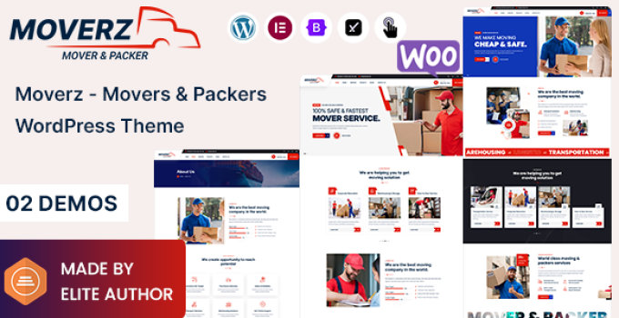 Moverz – Movers & Packers WordPress Theme