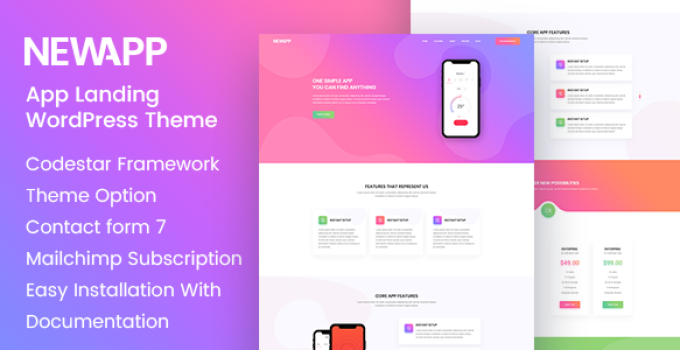 AppOrbit - Creative Mobile App Landing Page WordPress Theme