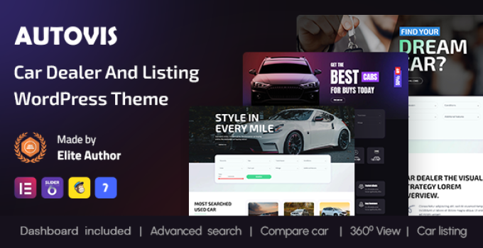 Autovis - Car Dealer & Listing WordPress Theme