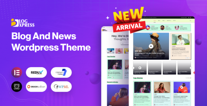 BlogXpress - Blog News WordPress Theme