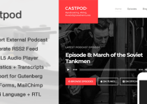 Castpod - A Professional WordPress Theme for Audio Podcasts