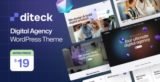 Diteck - Digital Agency WordPress Theme