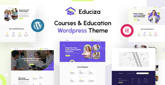 Educiza | Courses & Education WordPress Theme