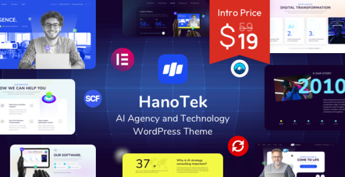 HanoTek - AI Agency & Technology WordPress Theme