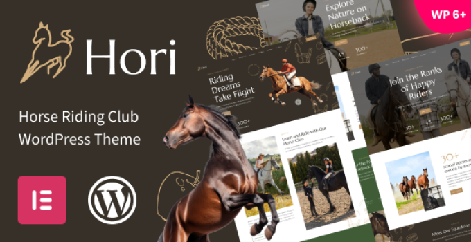 Hori - Horse Riding Club WordPress Theme