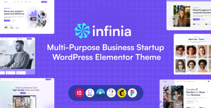 Infinia - Multipurpose Business Startup WordPress Elementor Theme