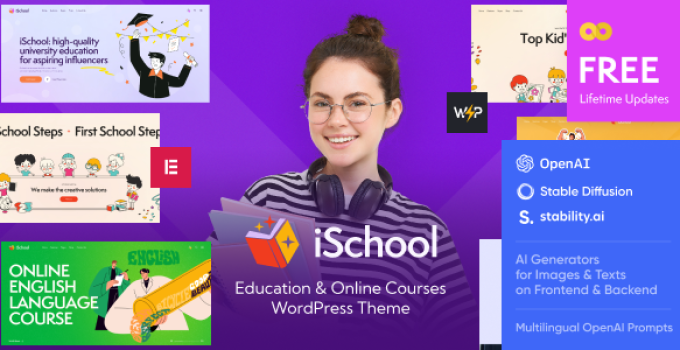 iSchool - Education & Online Courses WordPress Theme