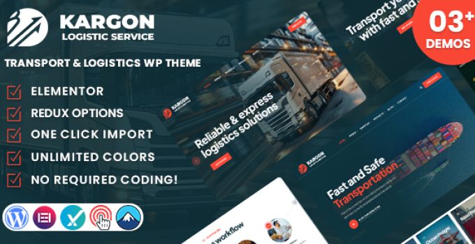 Kargon - Transport and Logistics WordPress Theme