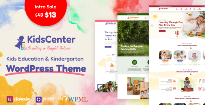 KidsCenter - Kindergarten and Kid Care Education WordPress Theme