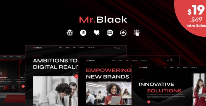 Mr.Black - Business Agency WordPress Theme