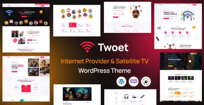 Twoet – Internet Provider & Satellite WordPress Theme