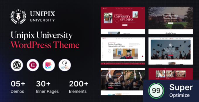 Unipix - University Education WordPress Theme