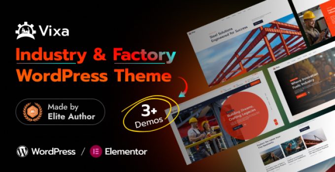 Vixa - Industry & Factory WordPress Theme