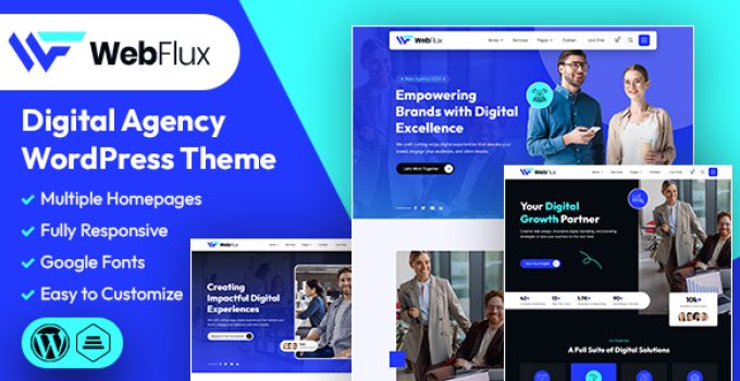 WebFlux | Digital Agency WordPress Theme