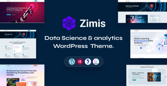 Zimis - Data Science & Analytics WordPress Theme