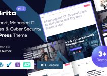 Brito - Managed IT Services & Cyber Security Solutions Elementor WordPress Theme