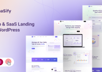 Saasify – Startup & SaaS Landing Page WordPress Theme