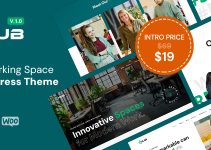 xHub - Modern Co-Working Space WordPress Theme