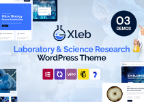 Xleb - Laboratory & Science Research WordPress Theme