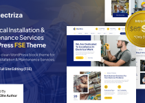 Electriza – Electrical Installation & Maintenance Services FSE WordPress Theme