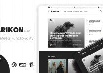 Arikon - A Responsive WordPress Blogging & Magazine Theme